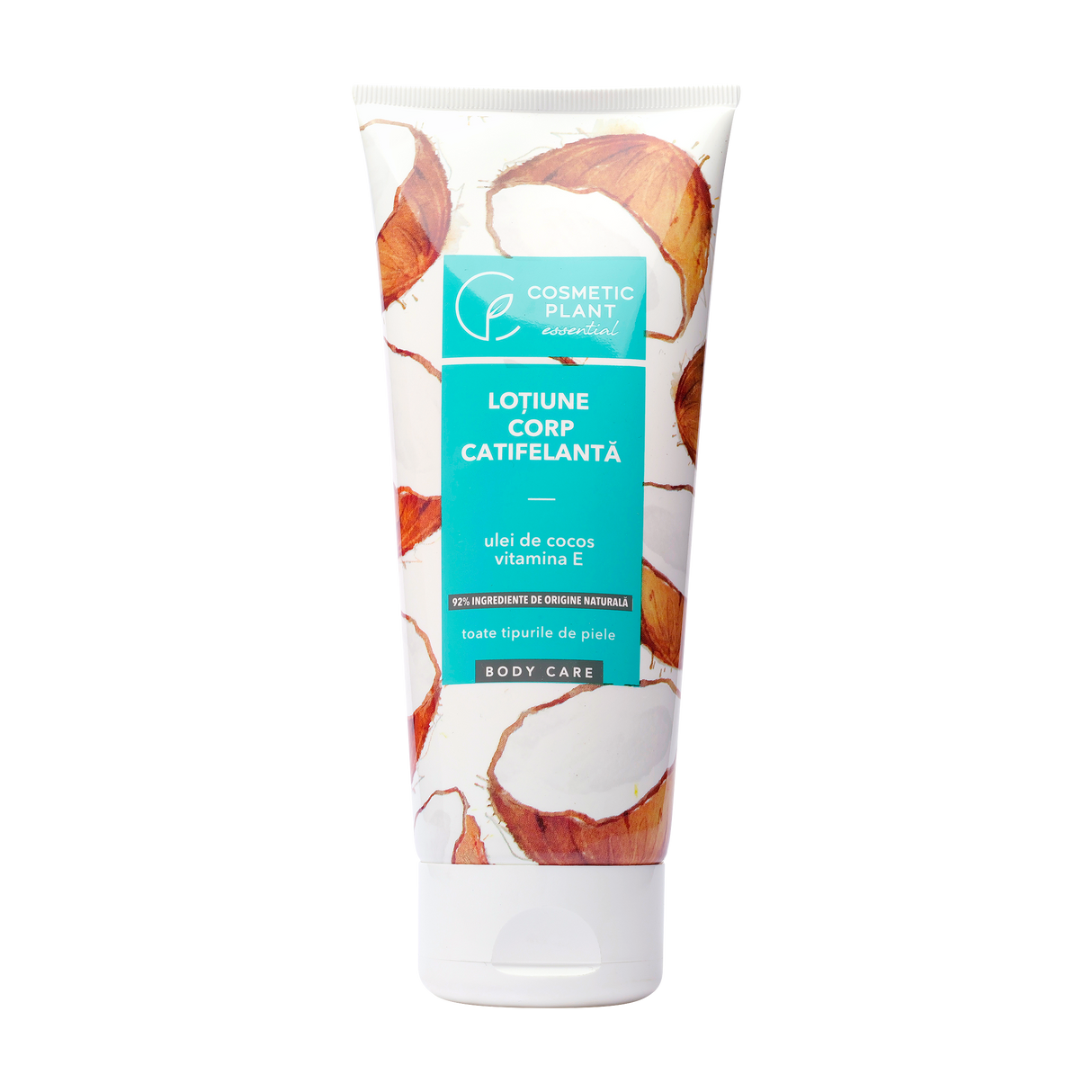 Lotiune corp catifelata cu ulei de cocos Vitamina E 200 ml