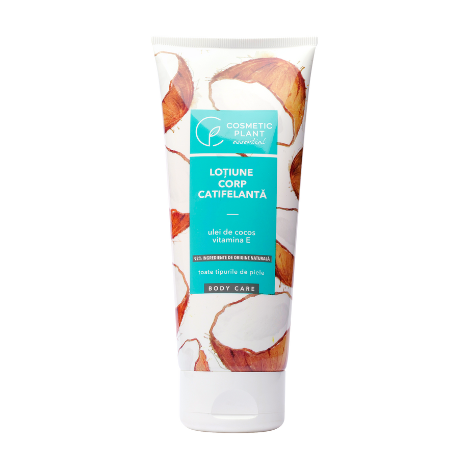 Lotiune corp catifelata cu ulei de cocos Vitamina E 200 ml