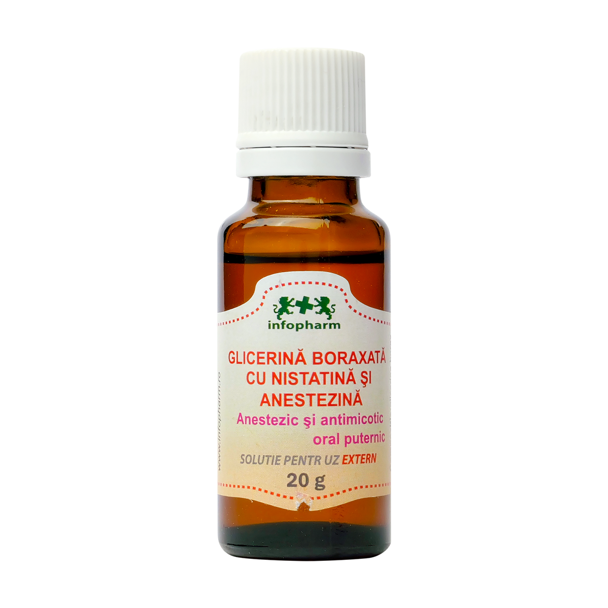 Glicerina boraxata cu nistatina si anestezina 20 ml