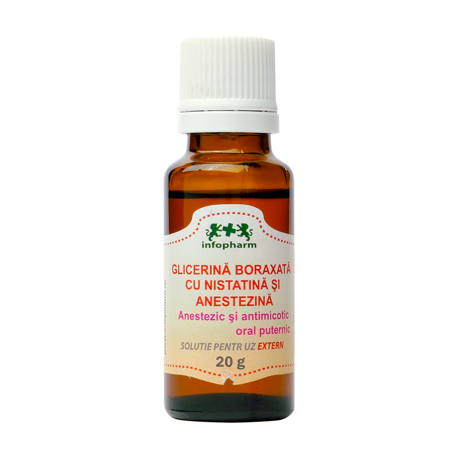Glicerina boraxata cu nistatina si anestezina 20 ml