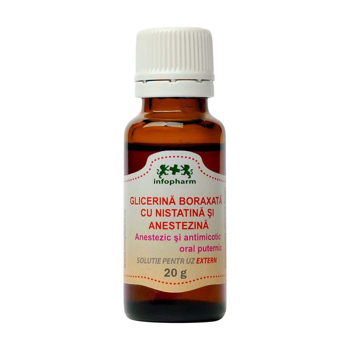 Glicerina boraxata cu nistatina si anestezina 20 ml