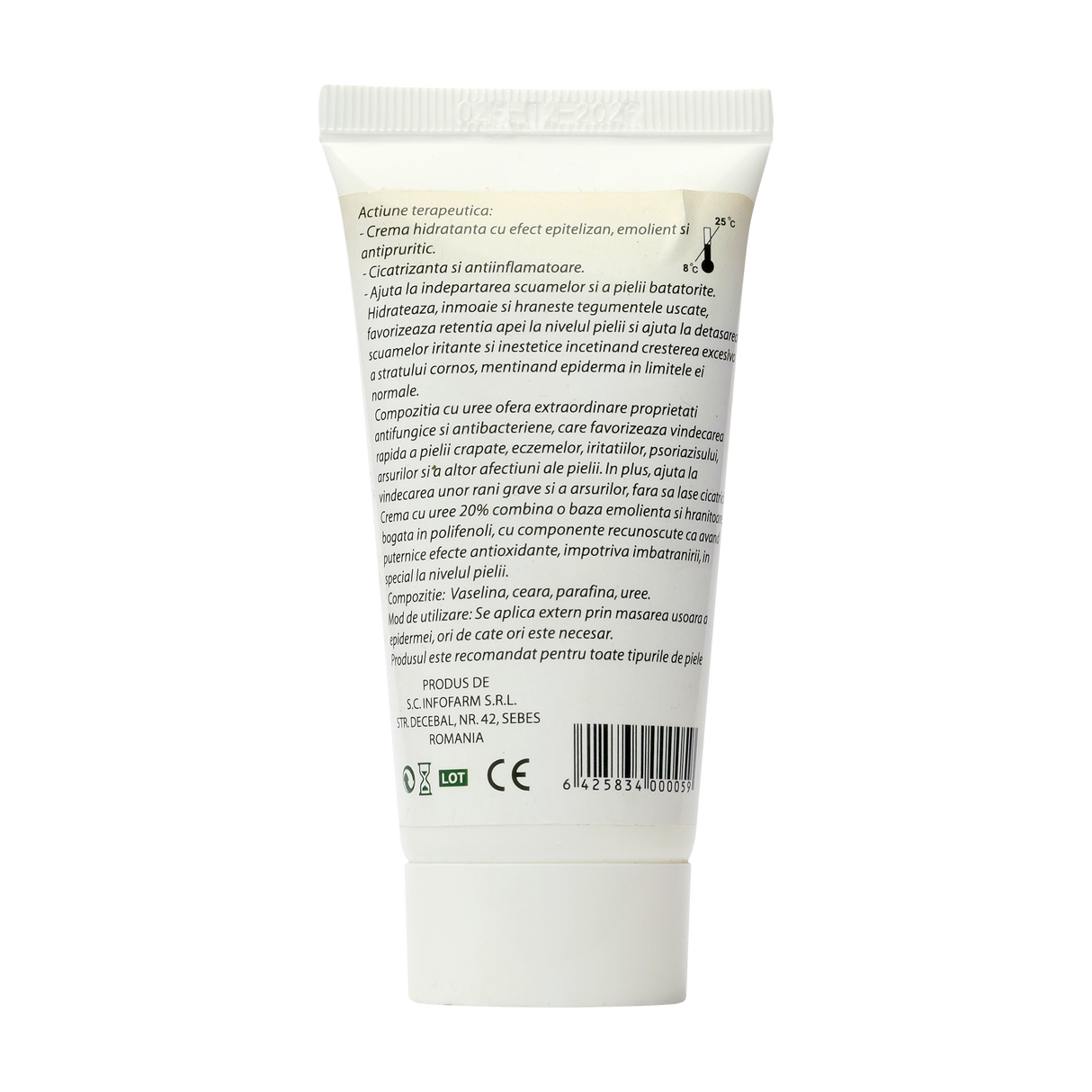 Crema emolienta cu uree 20% 50 ml