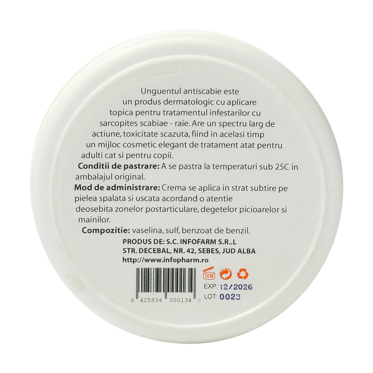 Unguent antiscabie 30 ml