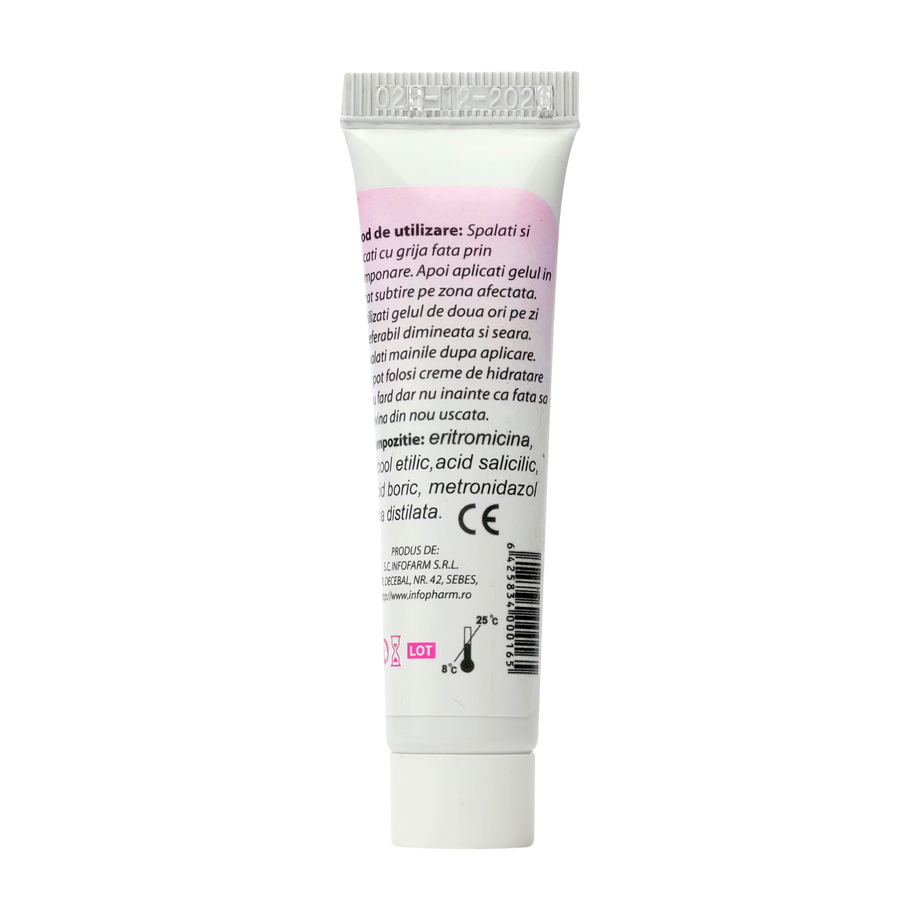 Gel antiacneic Acneclean cu eritromicina 15 ml