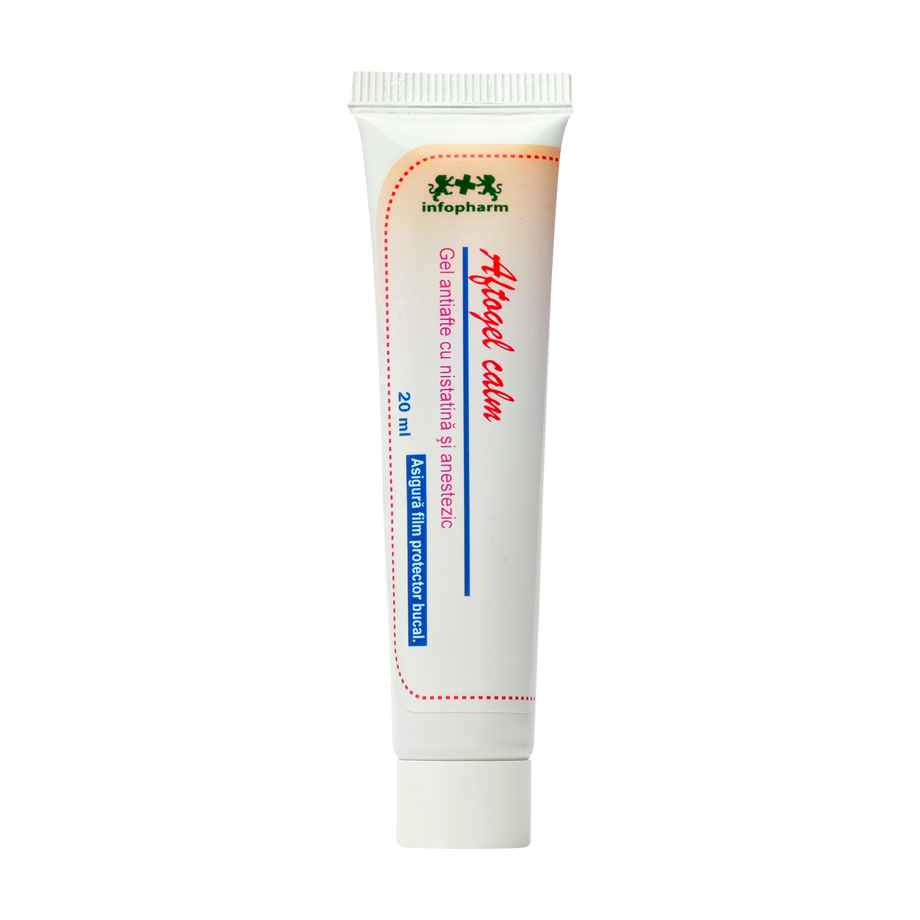 Aftogel calm film protector cu nistatina si anestezic 15 ml