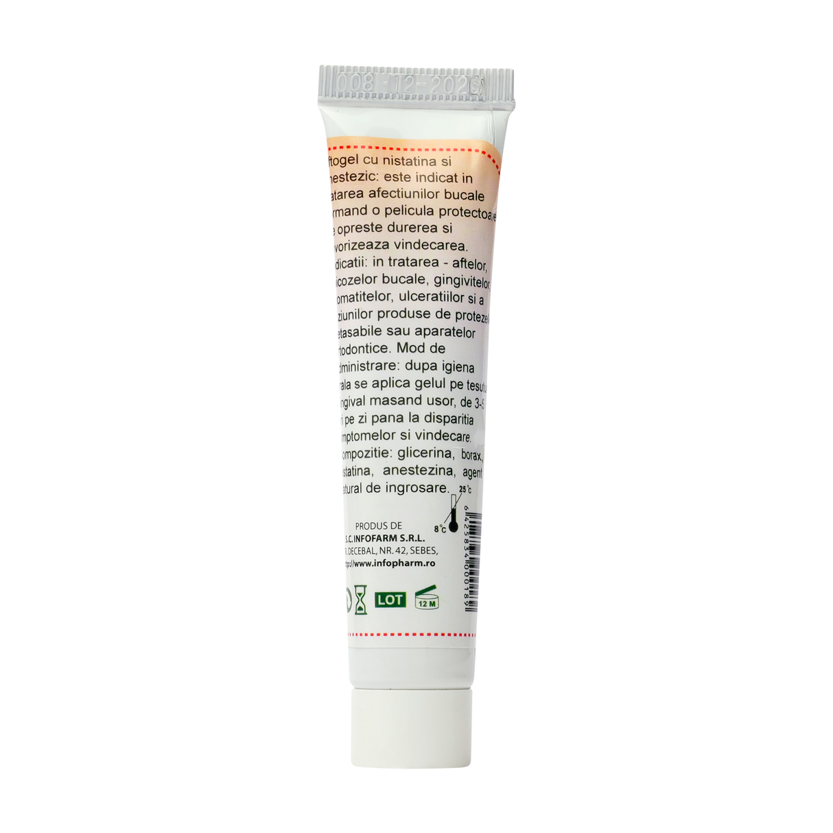 Aftogel calm film protector cu nistatina si anestezic 15 ml