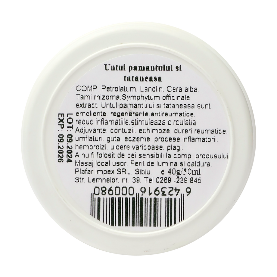 Unguent untul pamantului si tataneasa 40 g