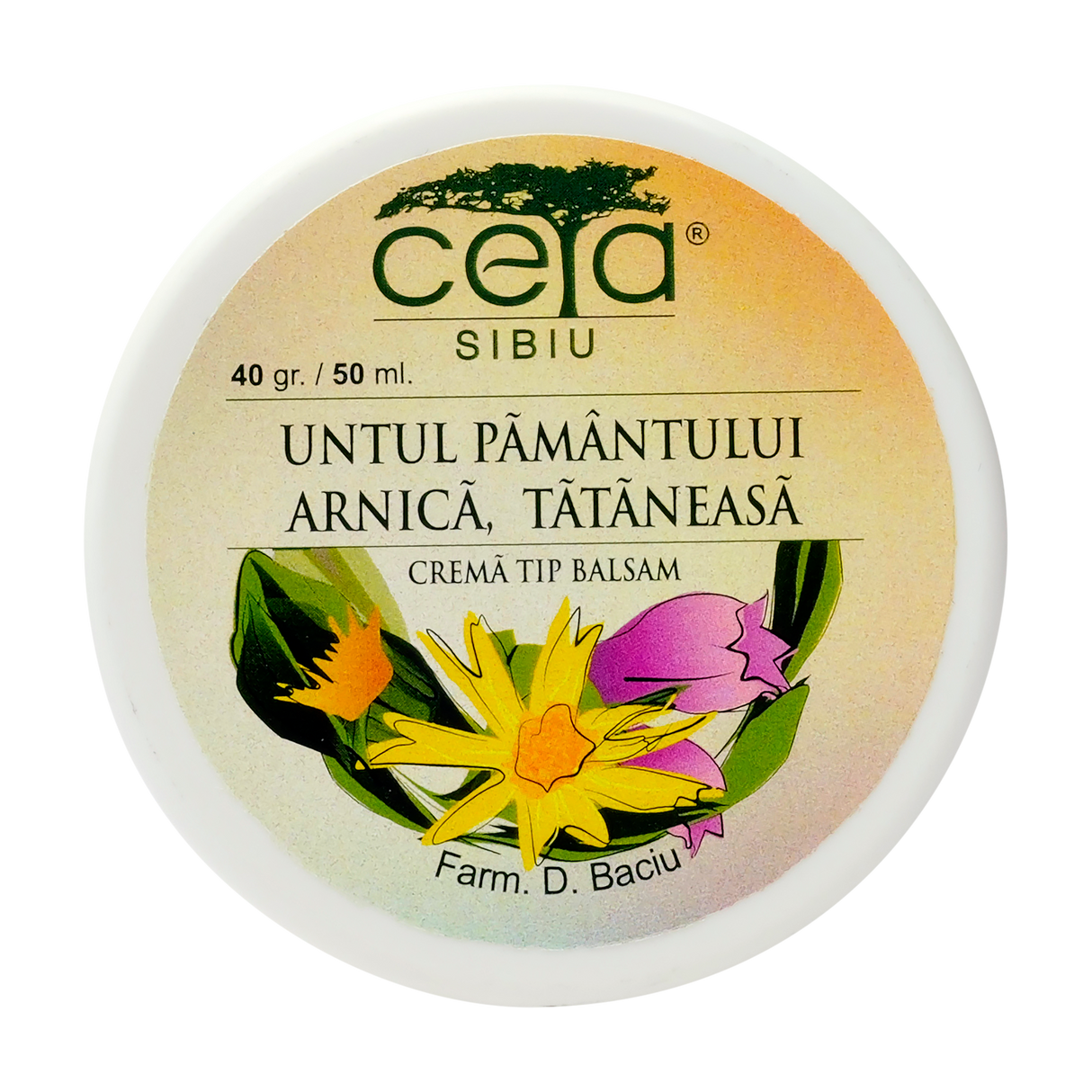Unguent untul pamantului, tataneasa si arnica 40 g