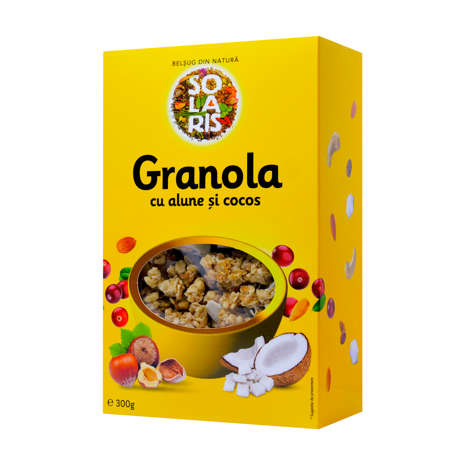 Granola cu alune si cocos 300 g