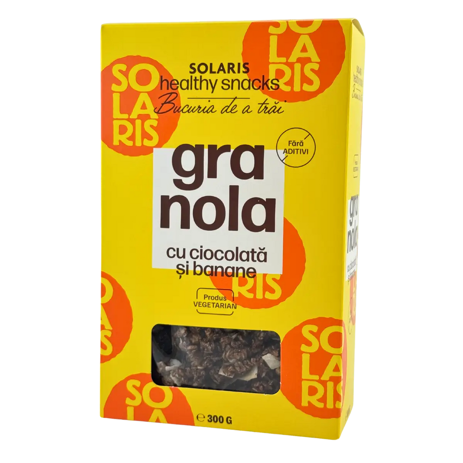 Granola cu ciocolata si banane 300 g