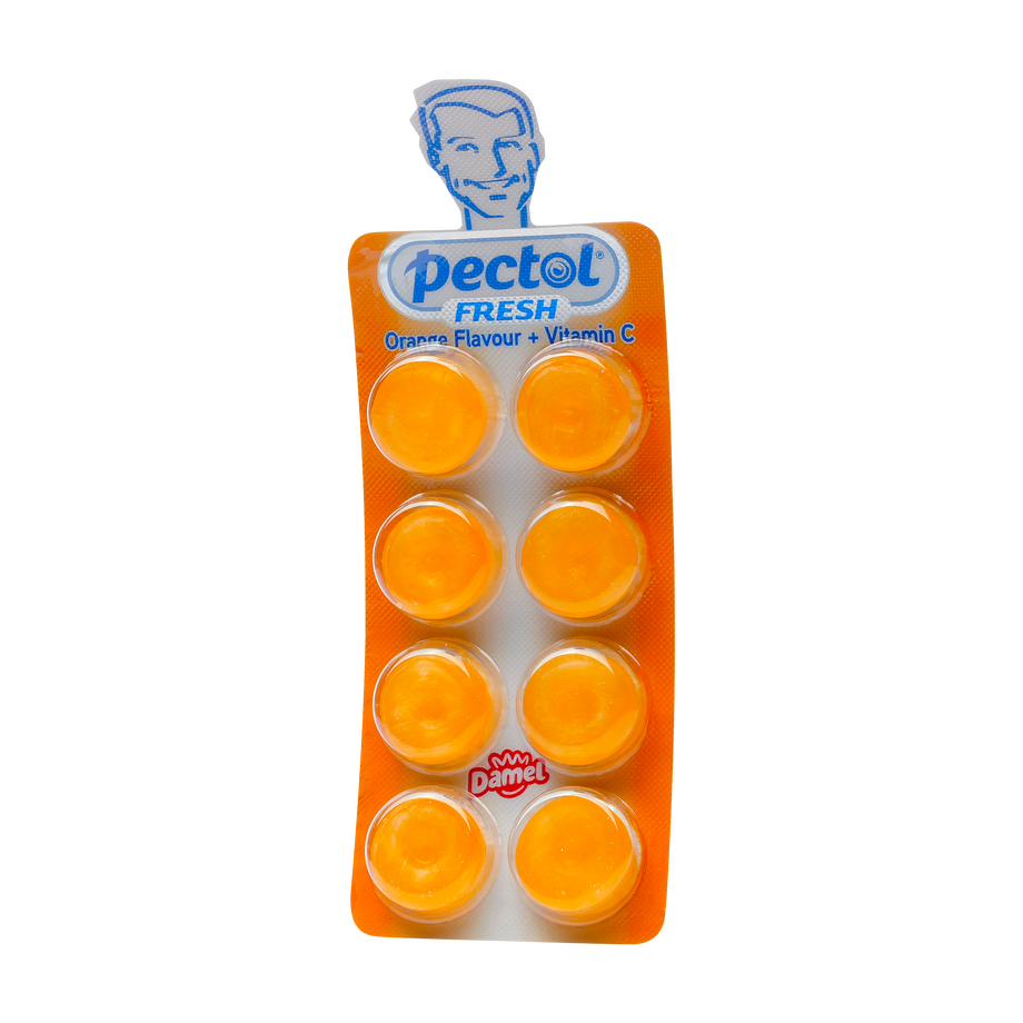 Dropsuri Pectol cu portocale si vitamina C 8 dropsuri