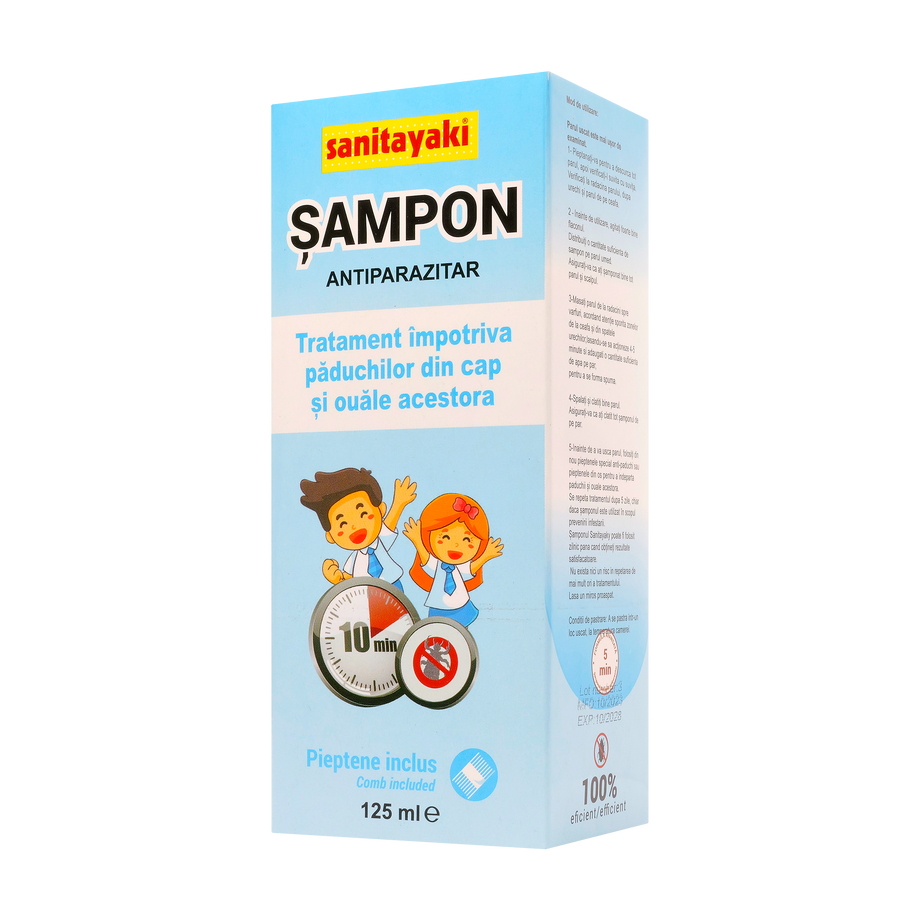 Sampon antiparazitar sanitayaki 125 ml