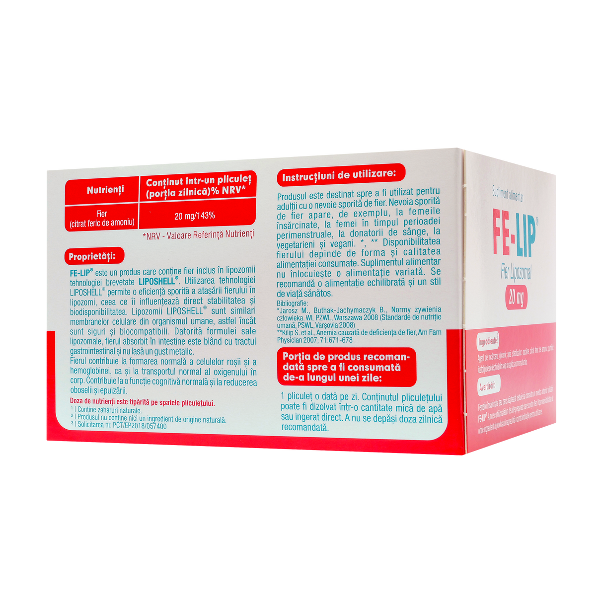 Fier Lipozomal 20 mg 30 plicuri