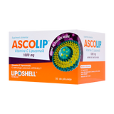 Ascolip - Vitamina C Lipozomala cu aroma de coacaze negre 1000 mg 30 plicuri