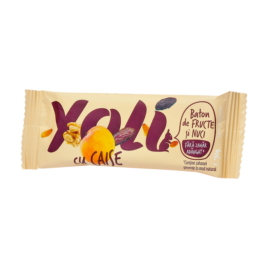 Baton de Fructe si Nuci "yoli" cu Caise 30 g