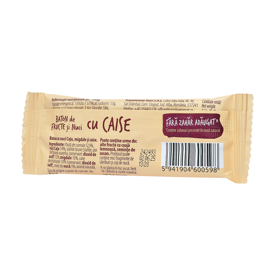 Baton de Fructe si Nuci "yoli" cu Caise 30 g