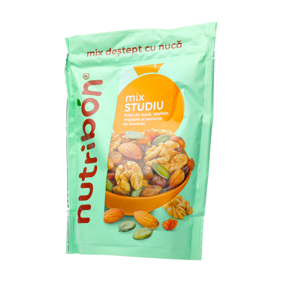 Mix studiu (miez de nuca, migdale, stafide si seminte de dovleac) 150 g