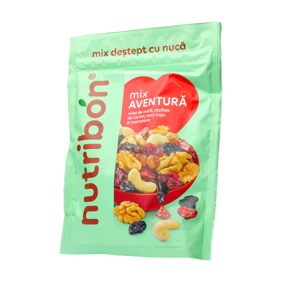 Mix aventura (miez de nuca, caju, merisoare, stafide corint) 150 g