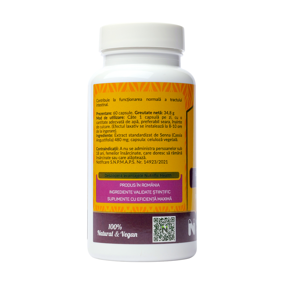 Senna laxativ natural 60 capsule vegetale