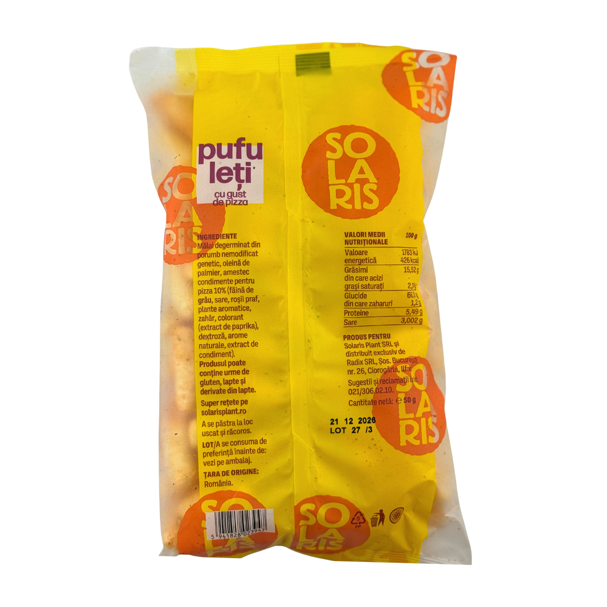 Pufuleti cu gust de pizza 50 g