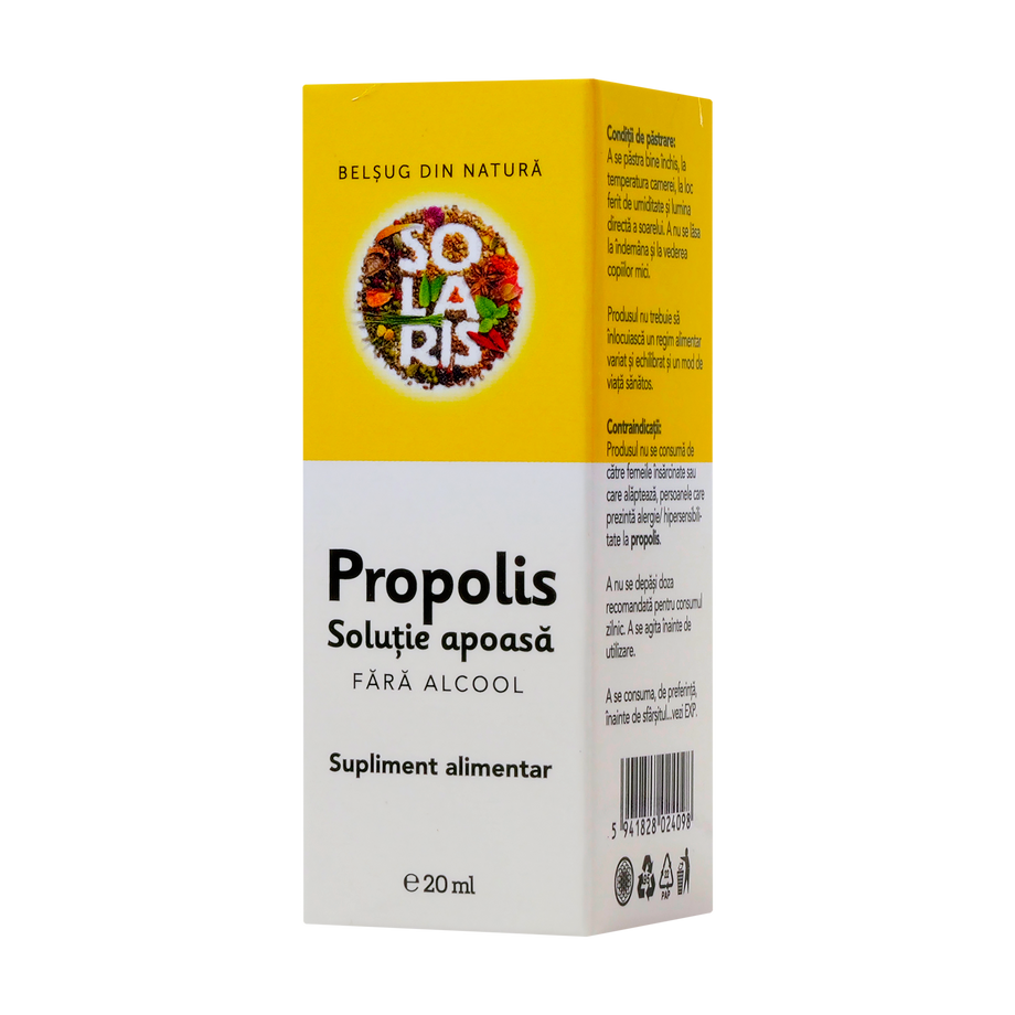 Solutie apoasa de propolis fara alcool 20 ml