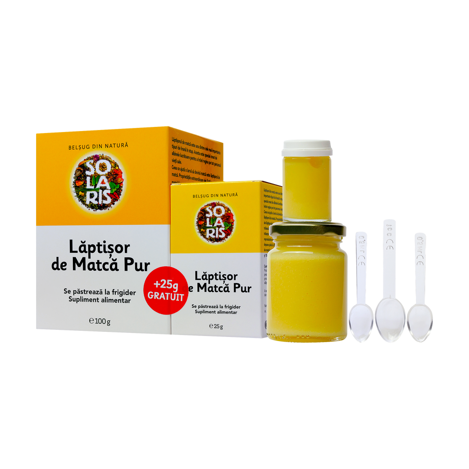 Laptisor de matca pur 100 g + 25 g CADOU