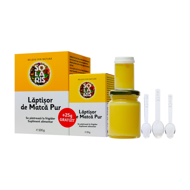 Pachet Laptisor de matca pur 100 g + 25 g CADOU