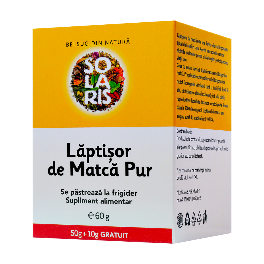 Laptisor de matca pur 50 g + 10 g CADOU
