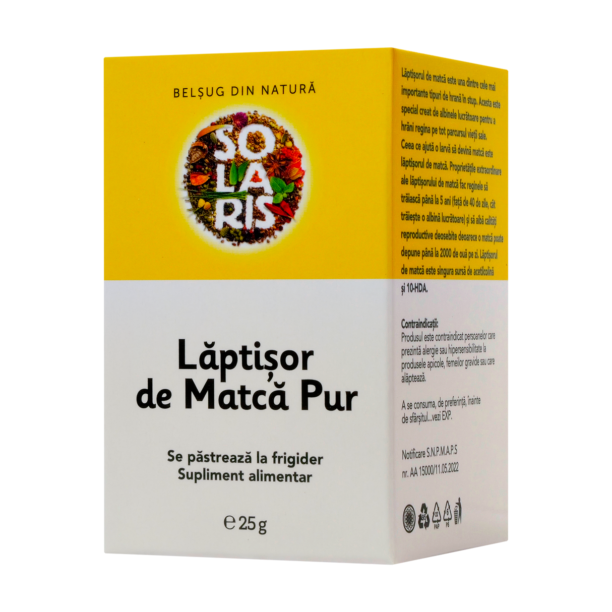 Laptisor de matca pur 25 g Solaris