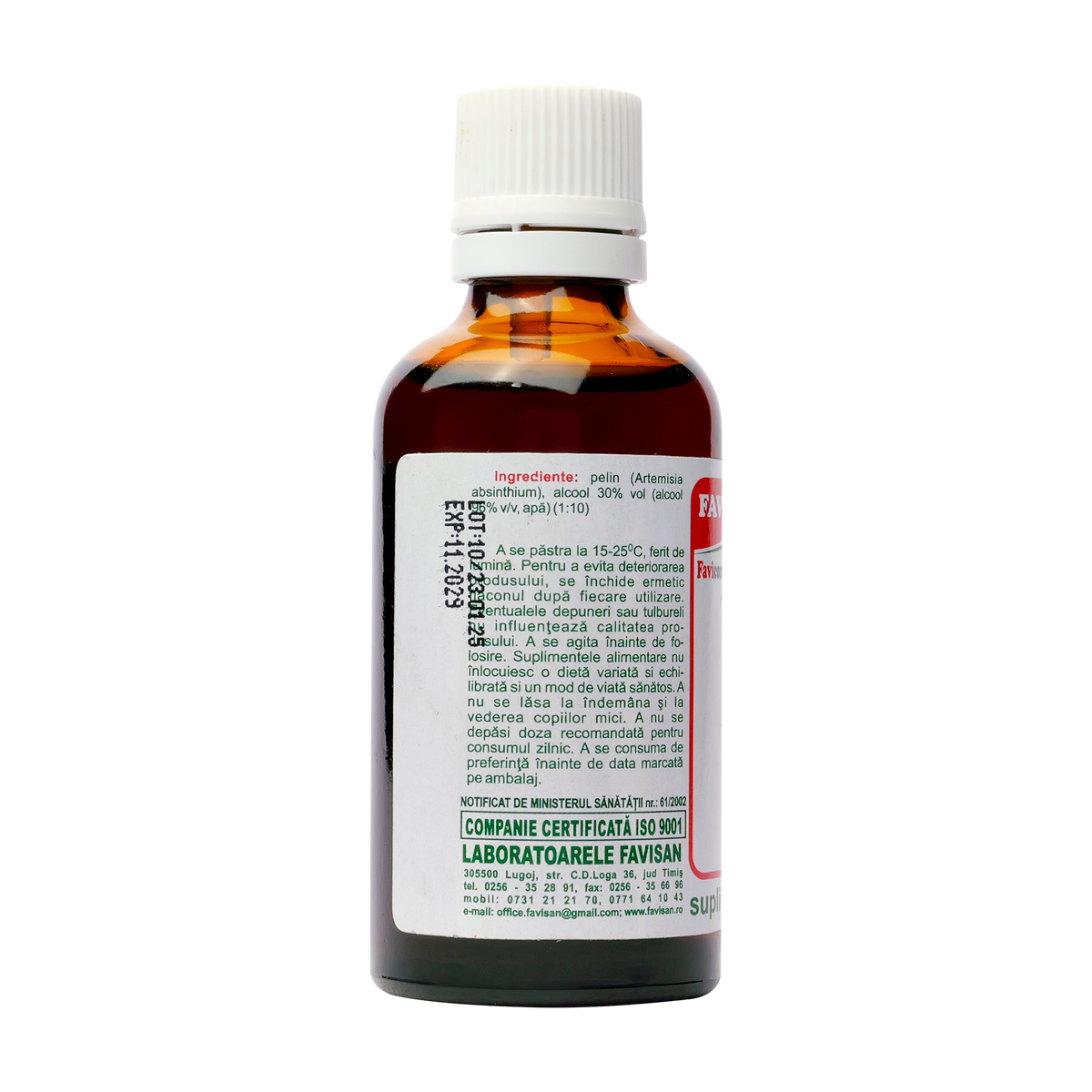Tinctura de pelin 50 ml