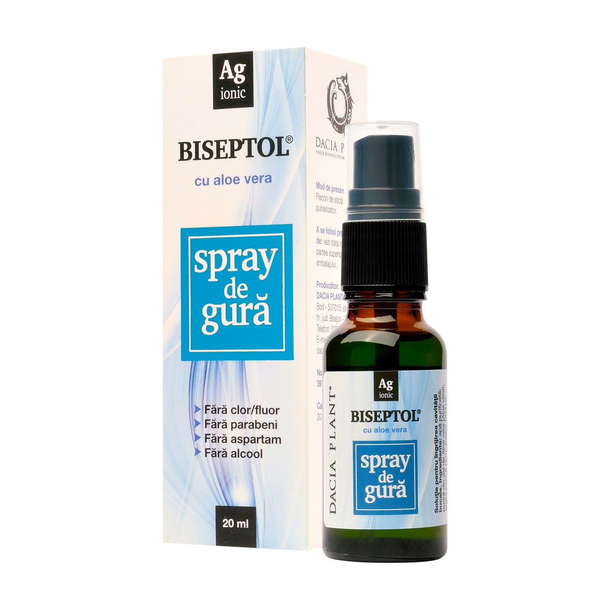 Biseptol spray de gura cu aloe vera 20 ml