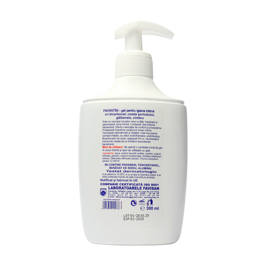 Gel igiena intima cu bicarbonat 300 ml