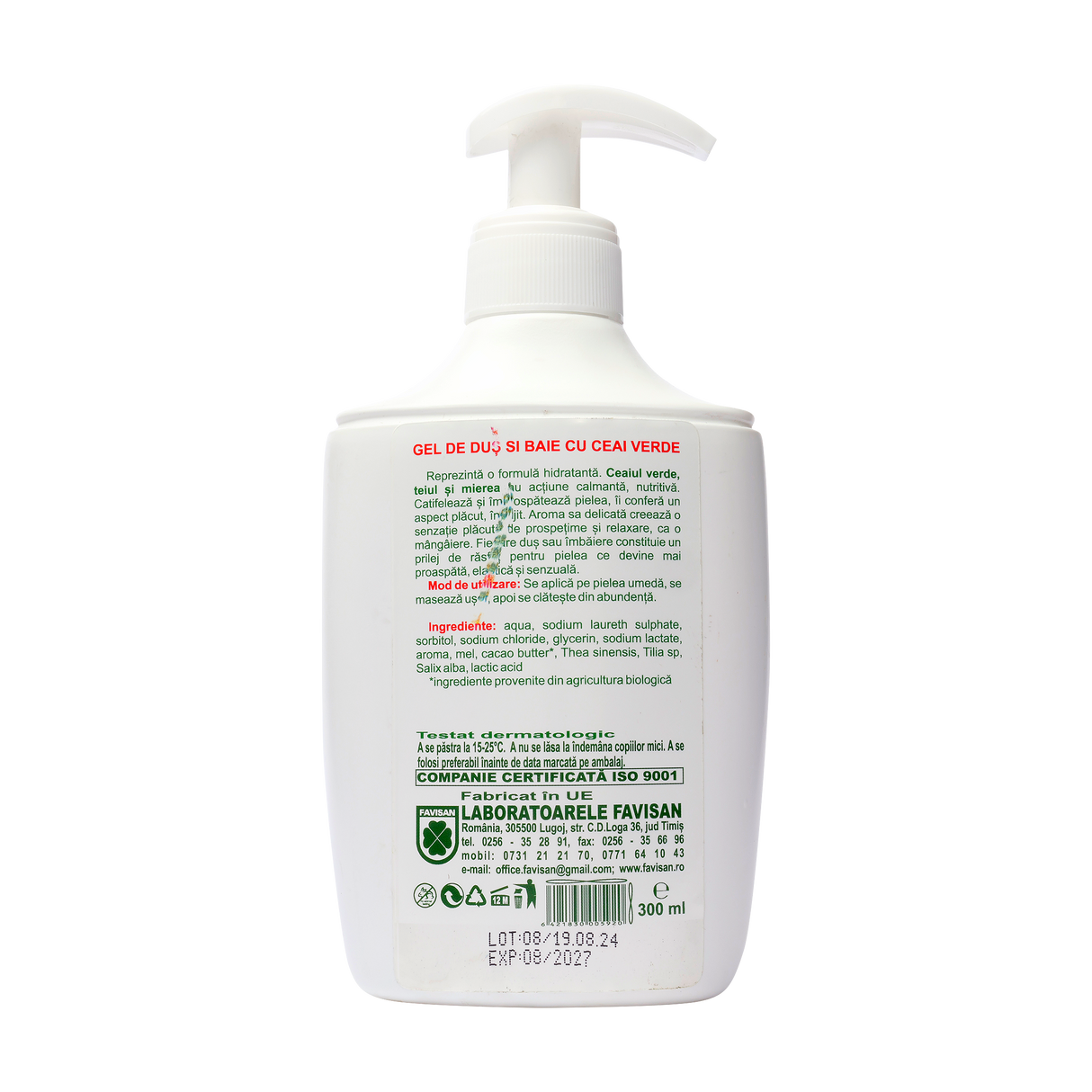 Gel dus s ibaie cu ceai verde 300 ml