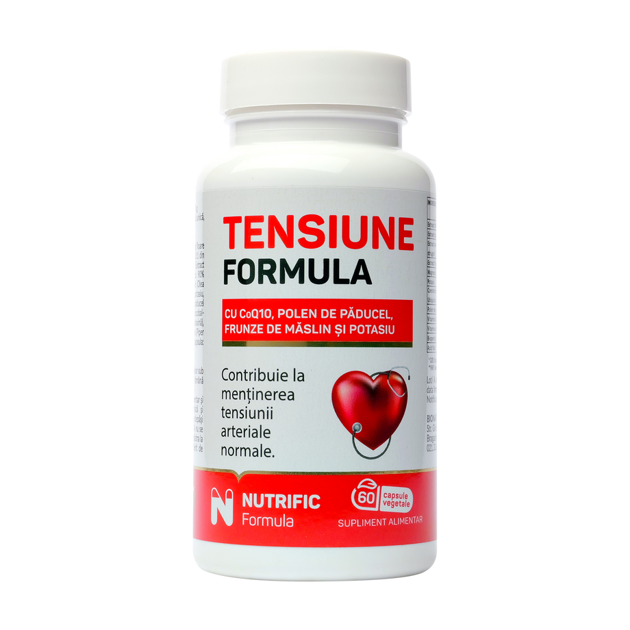 Tensiune formula cu polen si Q10 60 capsule vegetale