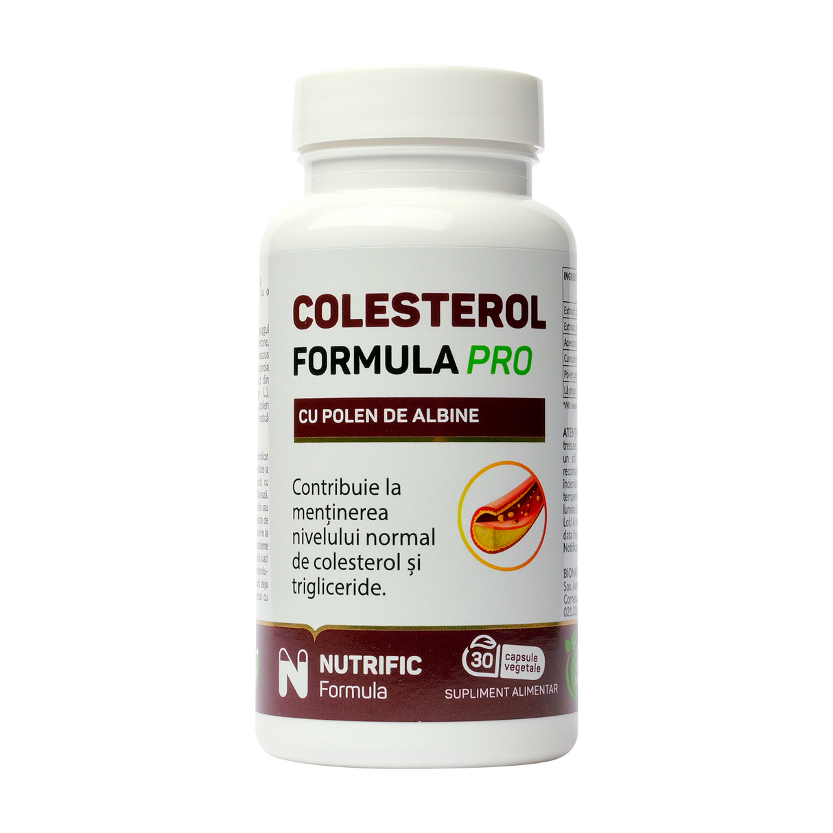 Colesterol formula pro (cu monacolina k si polen) 30 capsule vegetale