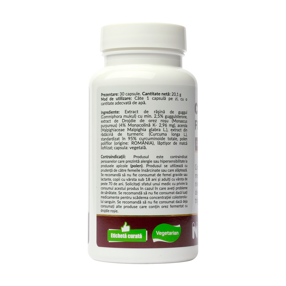 Colesterol formula pro (cu monacolina k si polen) 30 capsule vegetale
