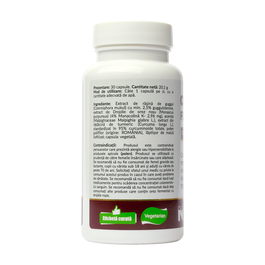Colesterol formula pro (cu monacolina k si polen) 30 capsule vegetale