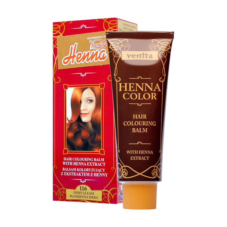 Balsam colorant par henna sonia nr.116 - rosu intens 75 g