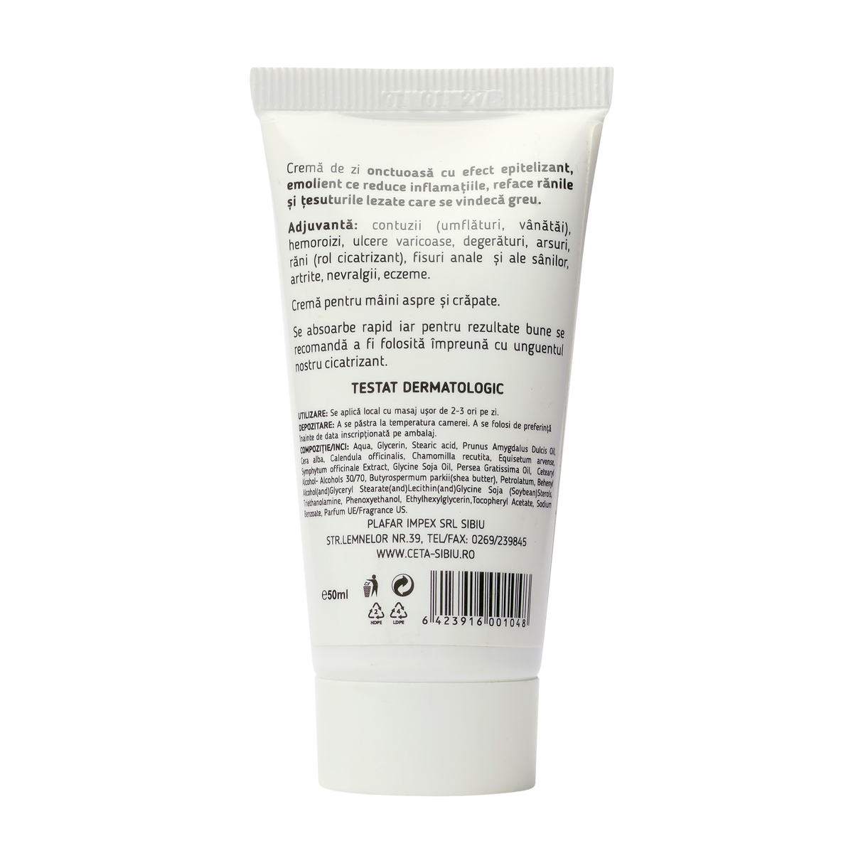 Crema cicatrizanta 97% vegetala 50 ml