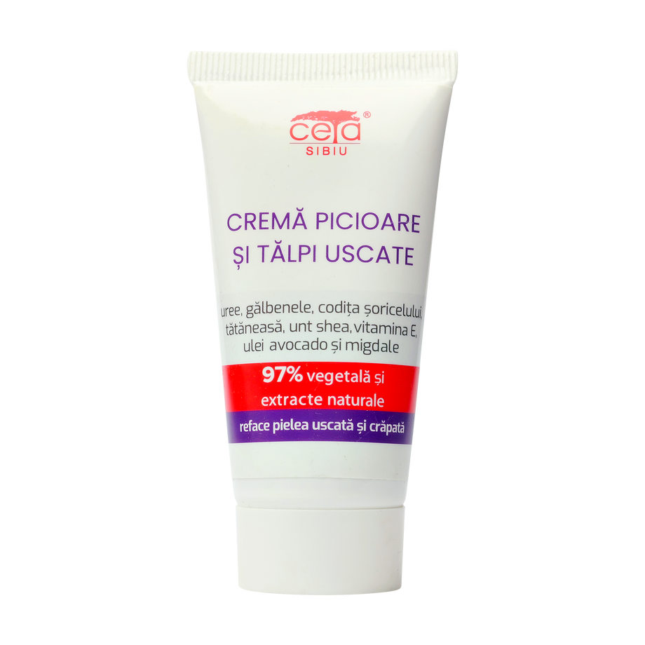 Crema picioare si talpi uscate 97% vegetala 50 ml
