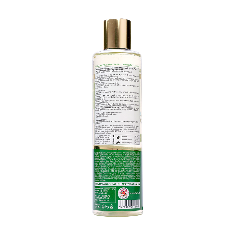 Apa micelara hidratanta acid hialuronic & aloe vera 250 ml