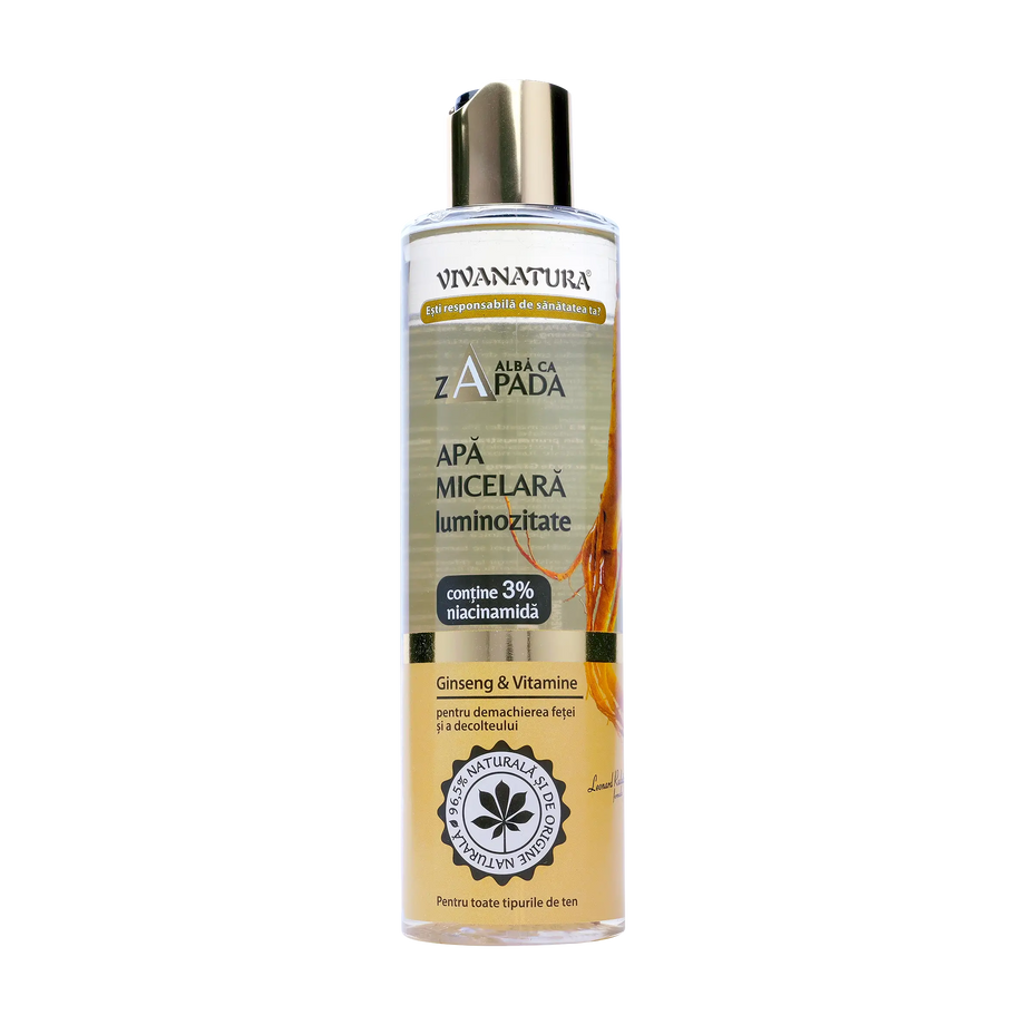Apa micelara luminozitate ginseng & vitamine 250 ml