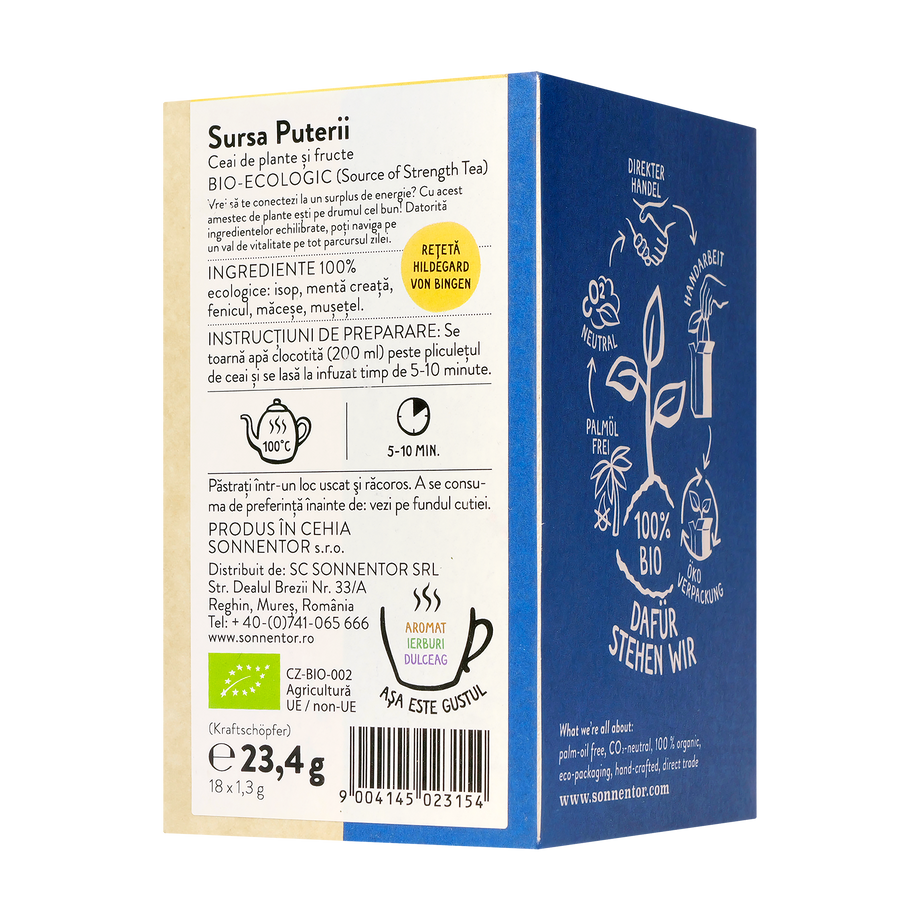 Ceai amestec sursa puterii 18 plicuri