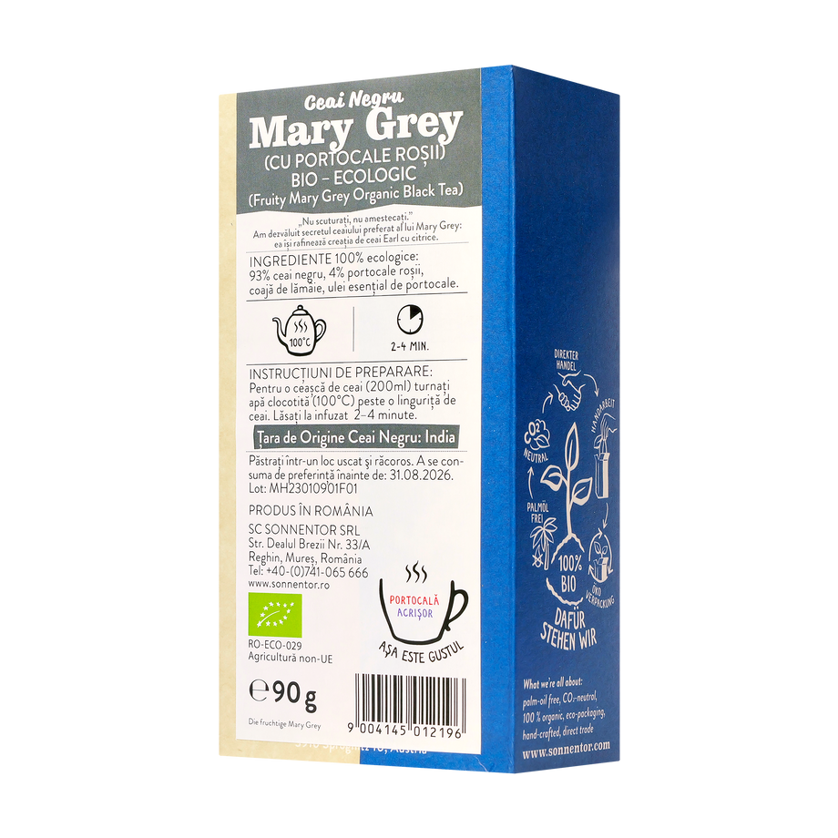 Ceai negru mary grey (cu protocale rosii) 90 g