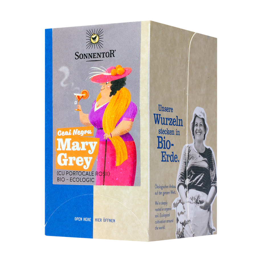 Ceai negru mary grey (cu protocale rosii) 18 plicuri