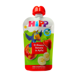 Piure de fructe Hippis mar-capsuni-banana 100 g