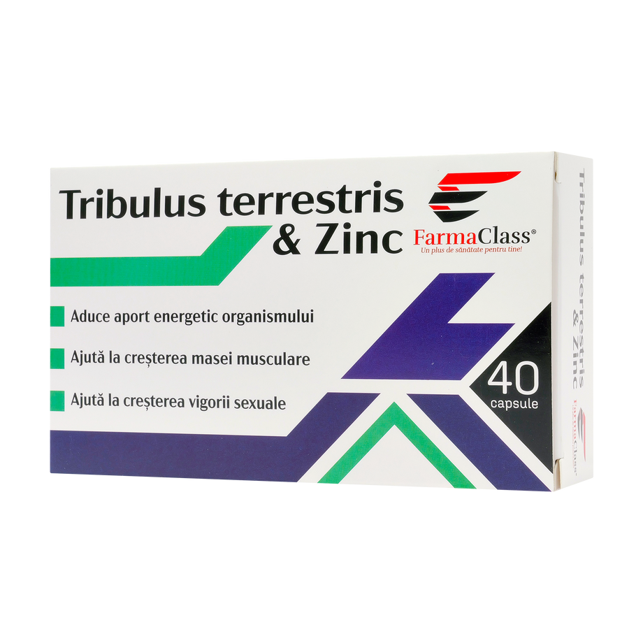 Tribulus terrestris si zinc 40 capsule