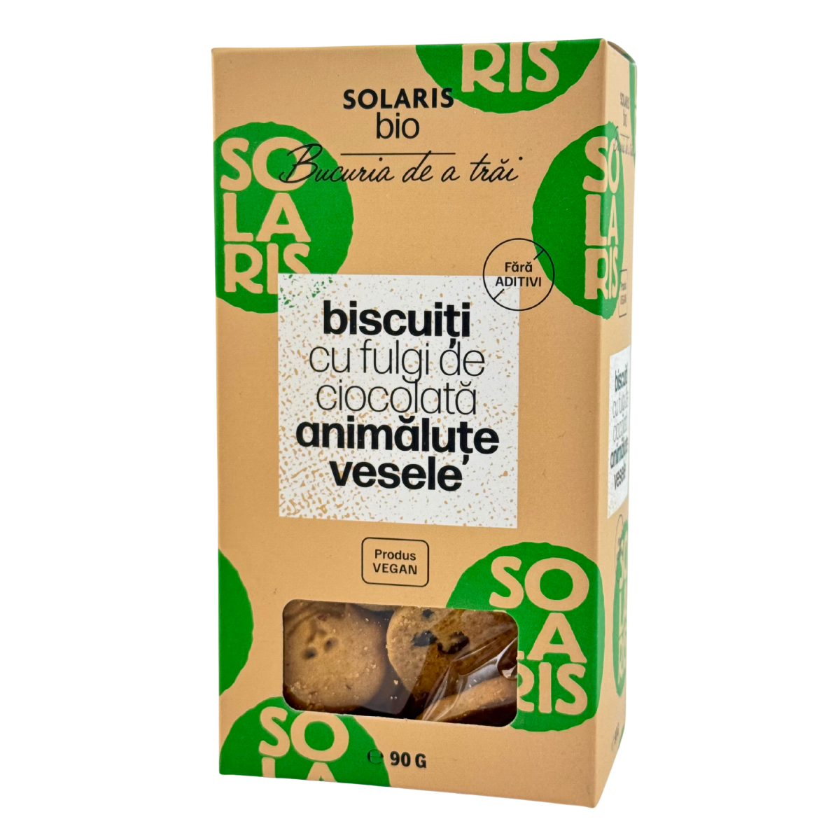 Biscuiti Animalute vesele cu fulgi de ciocolata 90 g