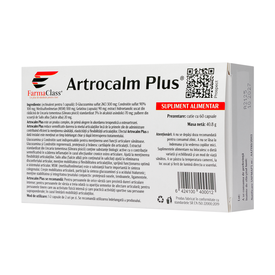 Artrocalm plus 60 capsule