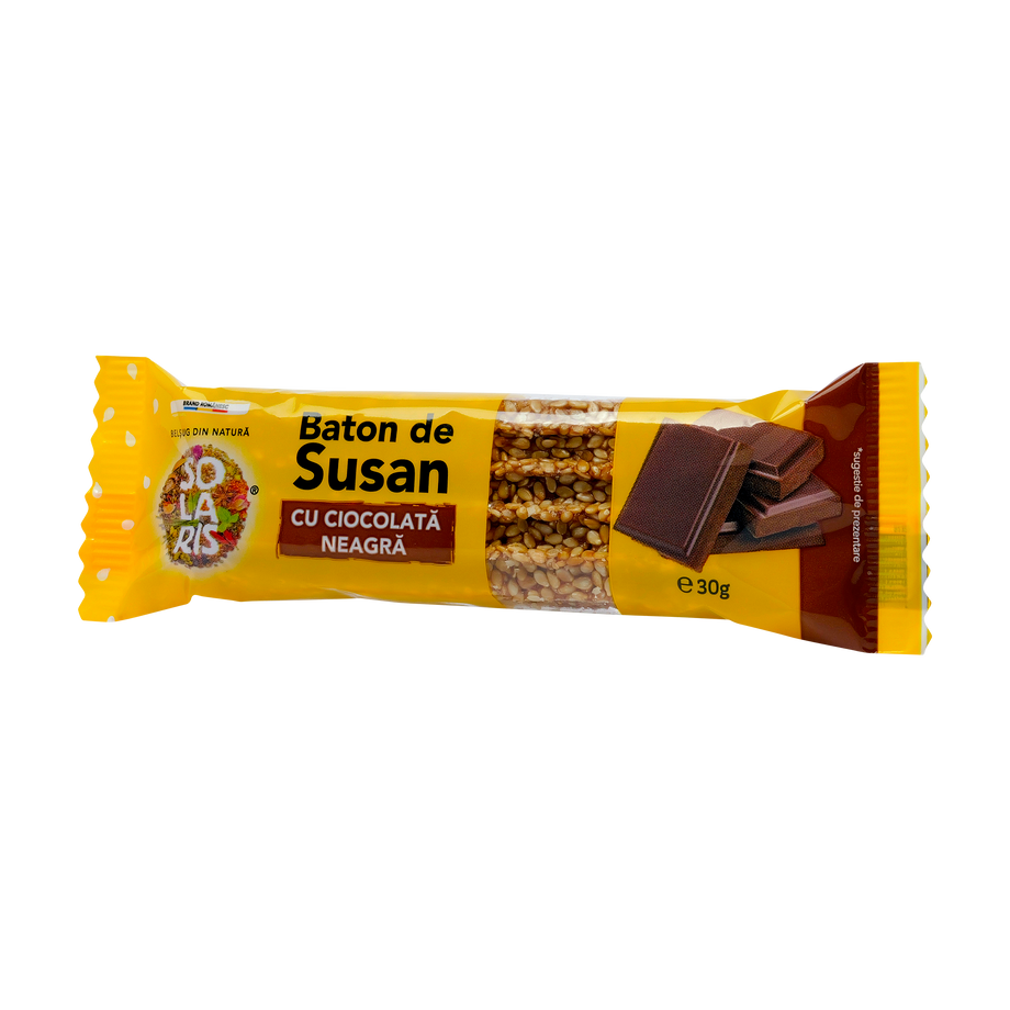 Baton de susan cu ciocolata neagra 30 g
